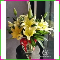 Bình Hoa Lưu Luyến Vàng MYQHSFGKU