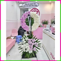 Trắng Tím Phiêu Lãng Hoa Kệ Chia Buồn 7FZ5LQDA