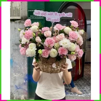 Lẵng Hồng Vàng Tâm Tình Nắng Xinh 5FTO7WGKH7