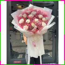 Hồng Nguyệt Dịu Dàng Tình Tứ Bouquet ODIXSLKT20
