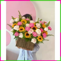 Lẵng Hoa Tỏa Sáng Tâm Tình WWUWTKYXO